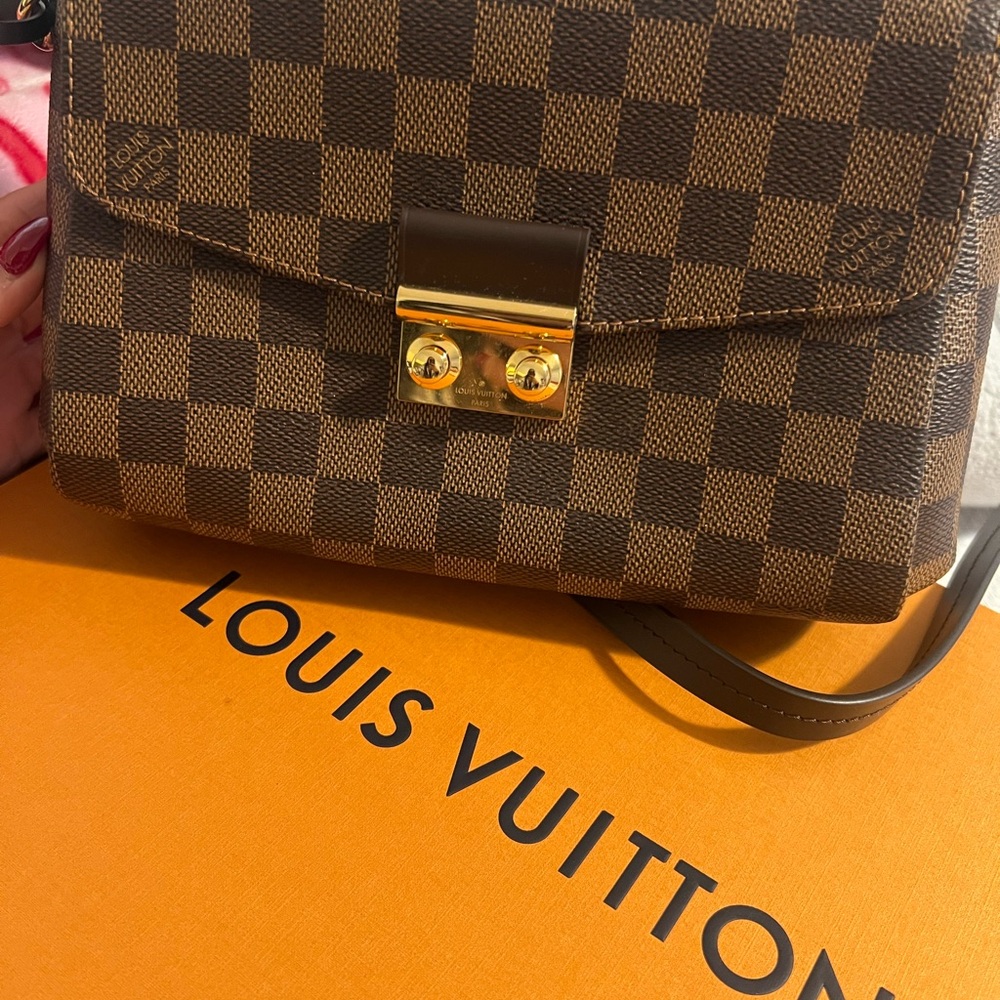 Louis Vuitton Ebony Checkered Crossbody Bag